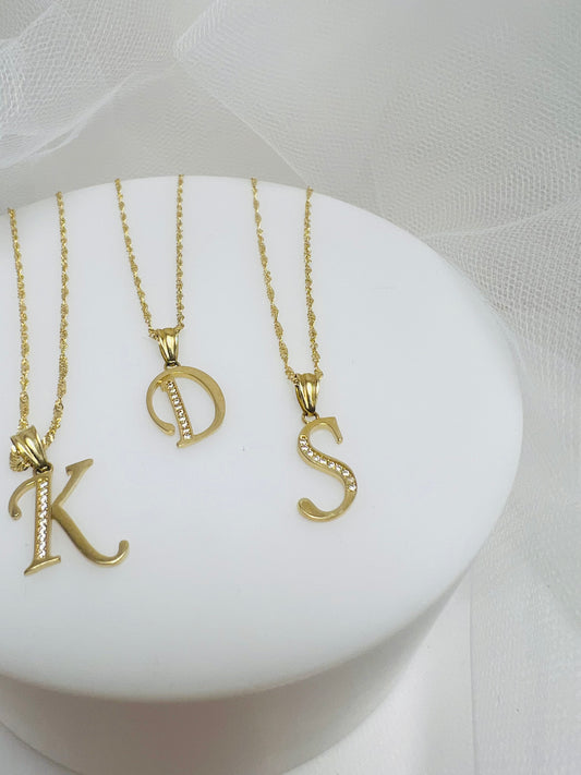 Cursive Letter - 16” chain